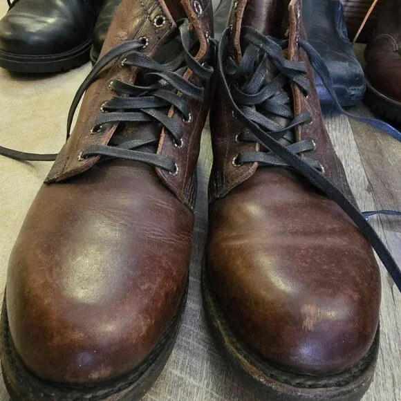 FRYE prison MEN BOOTS 10 - Picture 8 of 12